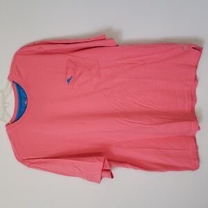 Tommy Bahama Pocket Tee Mens XL Flamingo Pink Fishing Outdoor Classic